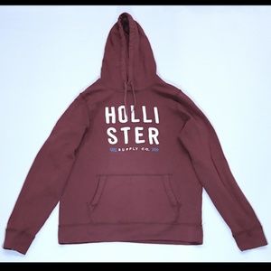 HOLLISTER MAROON HOODIE
